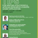 Top tips for writing a successful African research leaders grant application